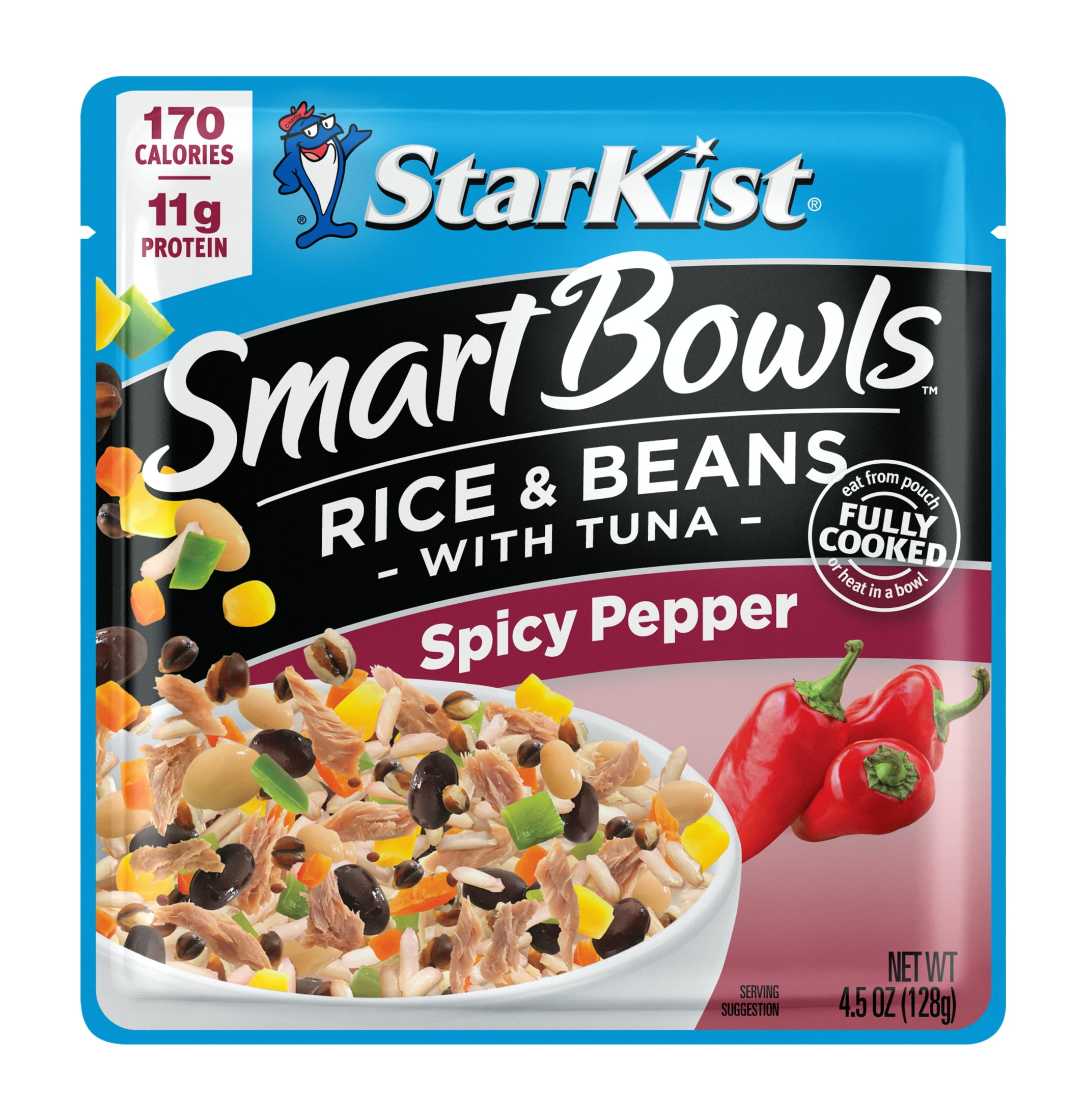 StarKist Smart Bowls Tuna Rice & Beans Spicy Pepper, 4.5 oz Pouch