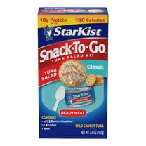 StarKist Snack-to-Go Ready-to-Eat Classic Tuna Salad Kit with Crackers, 3.6 oz