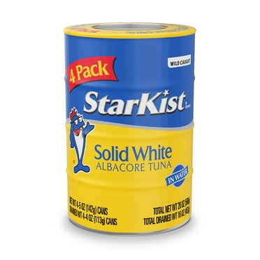 StarKist Solid White Albacore Tuna in Water , 5 oz Can, 4-Pack