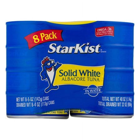 StarKist Solid White Albacore Tuna in Water, 5 oz. Can, Pack of 8