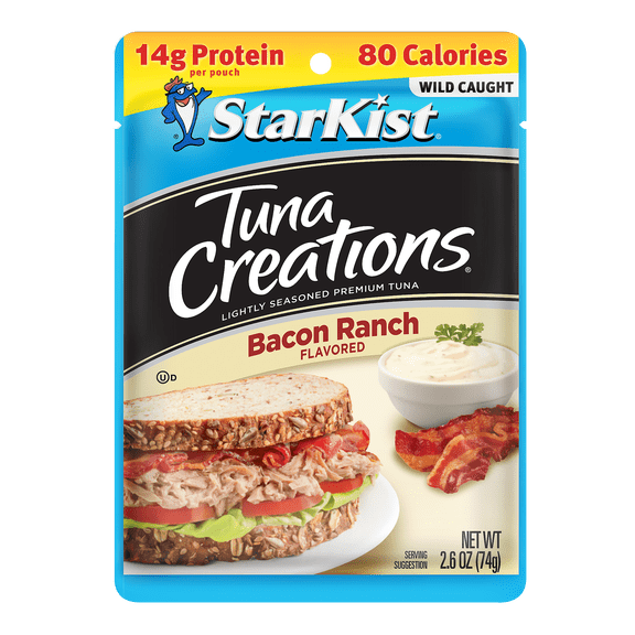 StarKist Tuna Creations, Bacon Ranch, 14g Protein, 2.6 oz Pouch