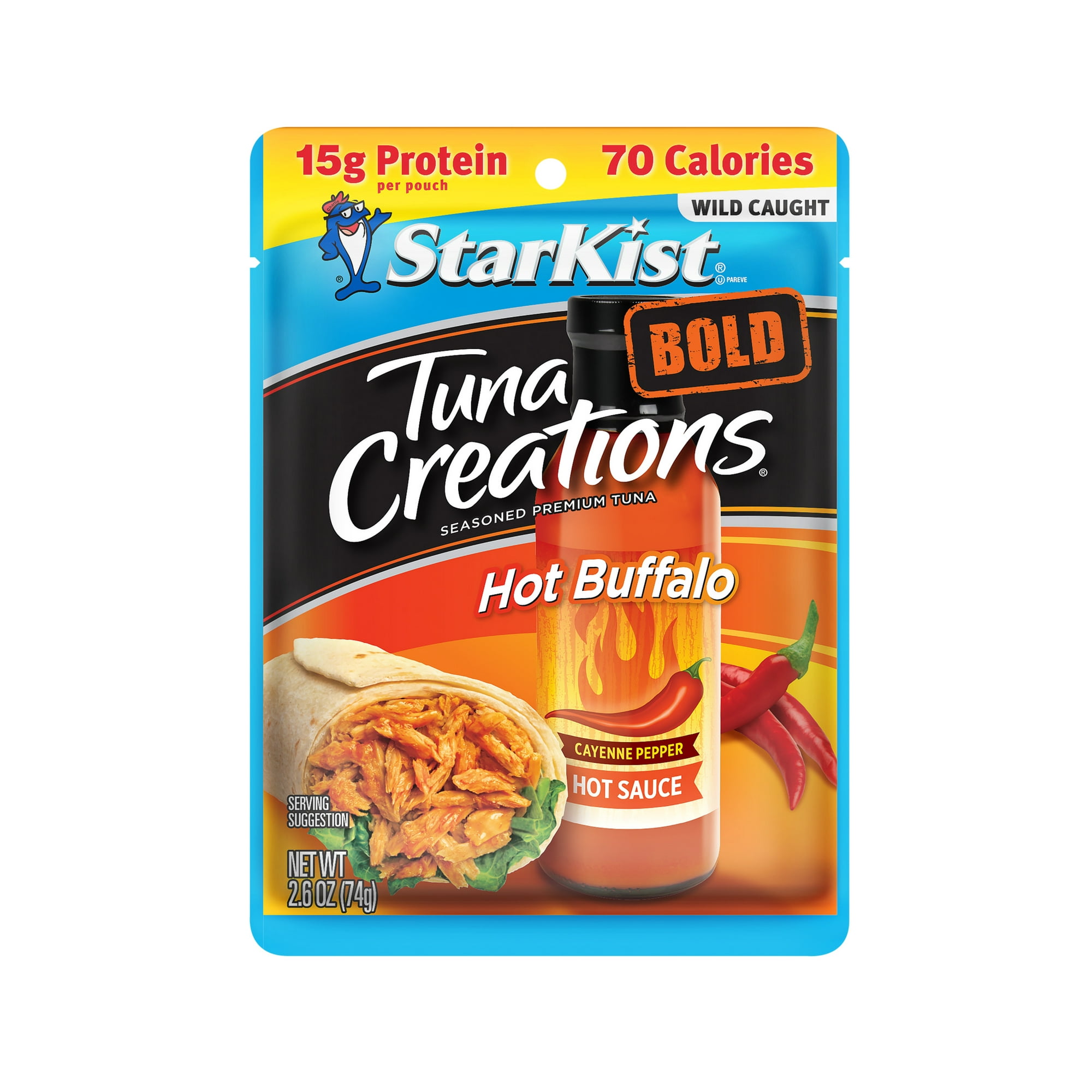 StarKist Tuna Creations, Bold Hot Buffalo Style, 2.6 oz Pouch