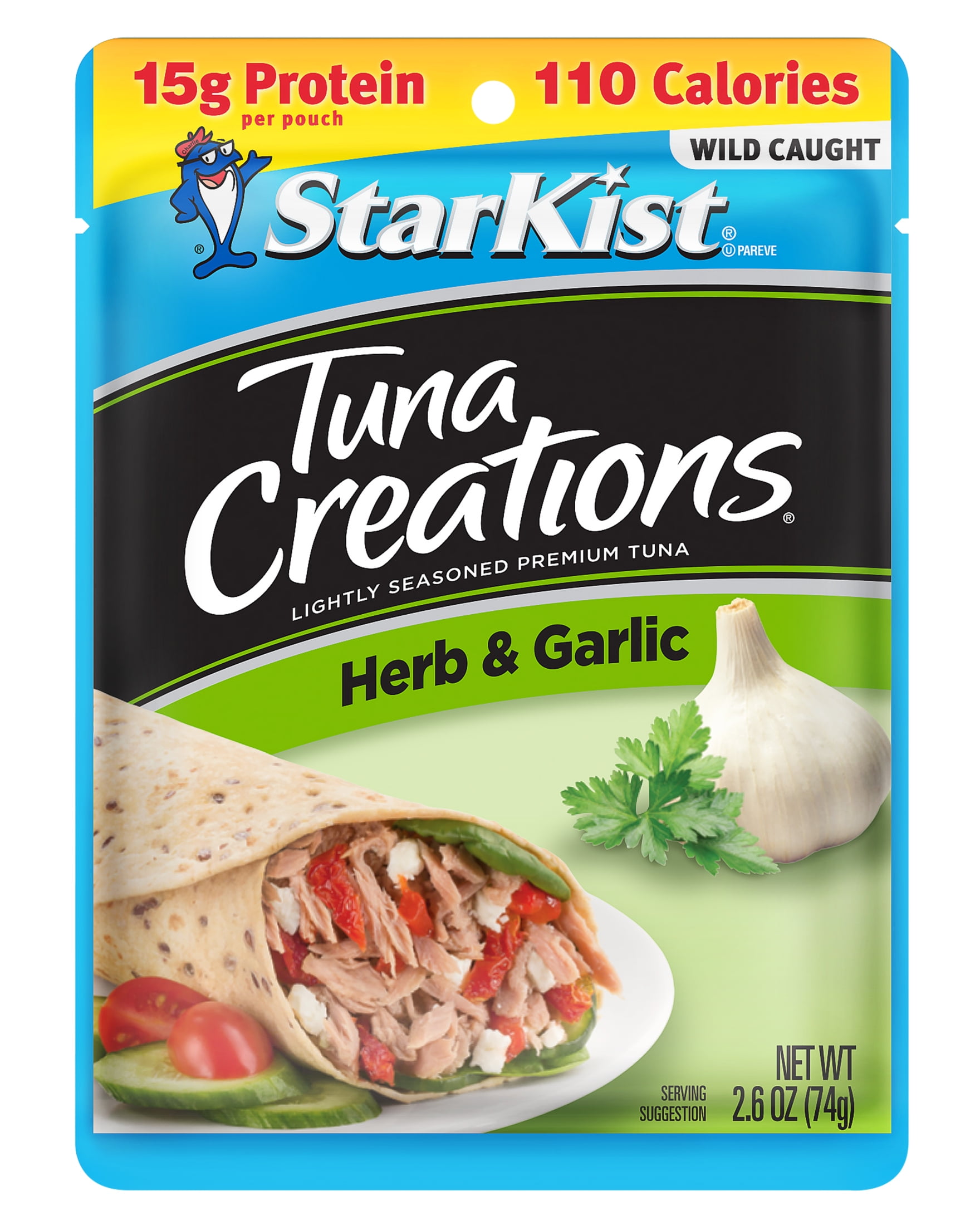 StarKist Tuna Creations, Herb and Garlic, 2.6 oz Pouch