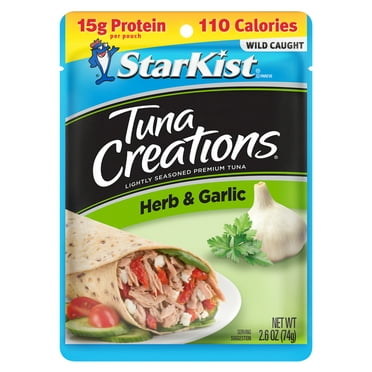 StarKist Tuna Creations, Herb and Garlic, 2.6 oz Pouch