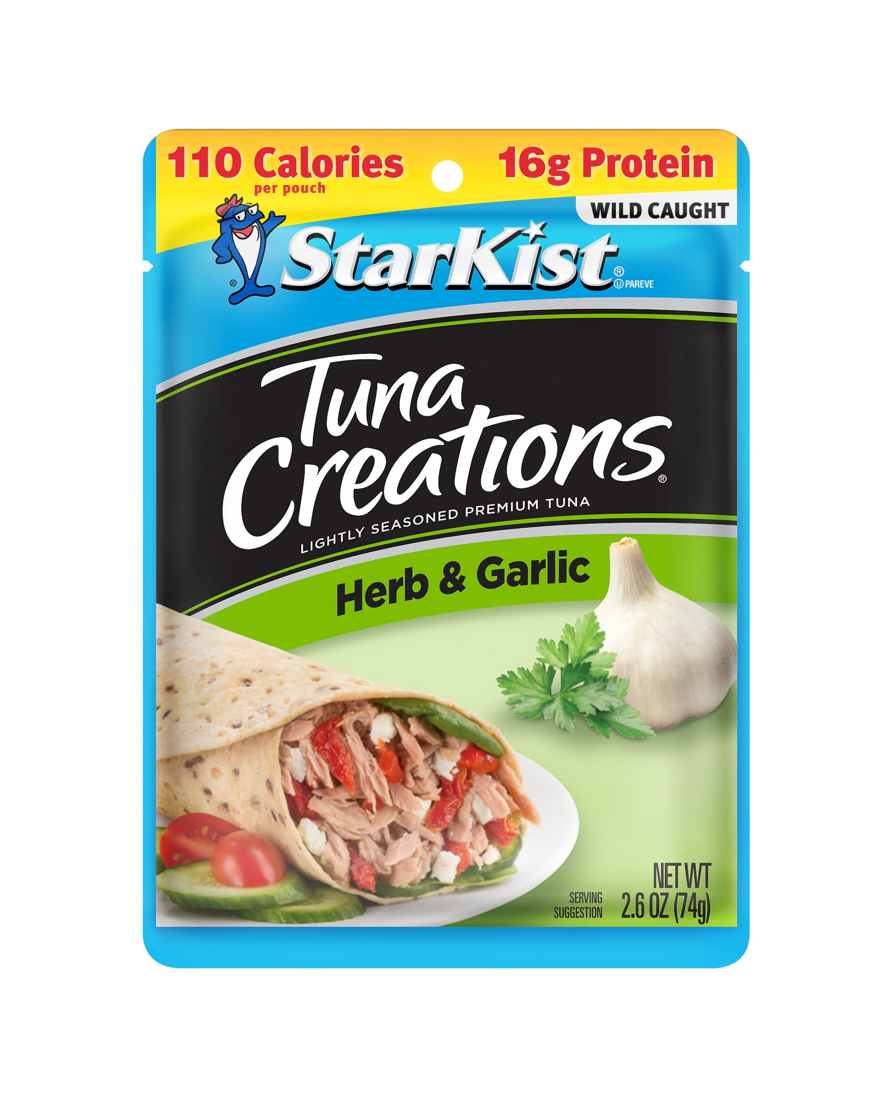 StarKist Tuna Creations, Herb and Garlic, 2.6 oz Pouch