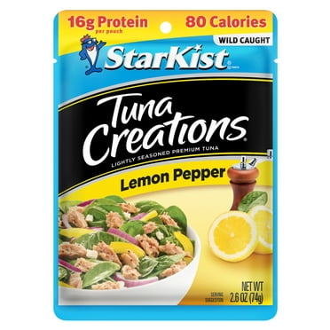 StarKist Tuna Creations, Lemon Pepper, 16g Protein, 2.6 oz Pouch