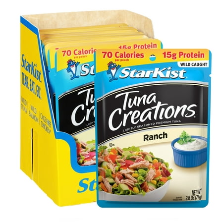 StarKist Tuna Creations, Ranch, 2.6 oz, 12 Pouches
