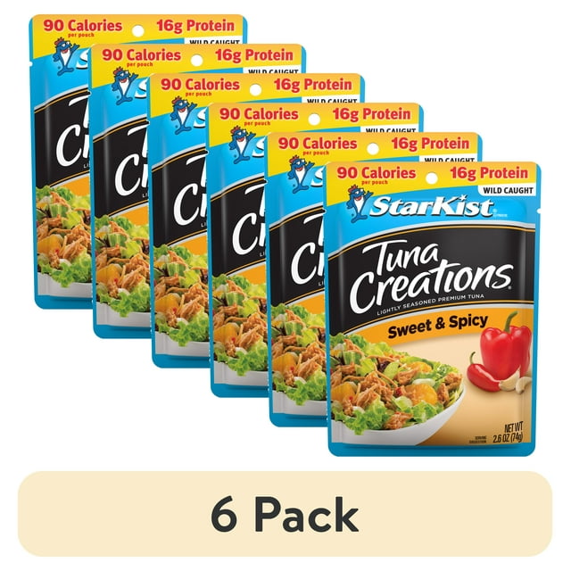 (6 pack) StarKist Tuna Creations, Sweet and Spicy, 2.6oz Pouch