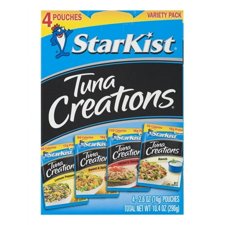 StarKist Tuna Creations Variety Pack, 2.6 oz, 4 Pouches