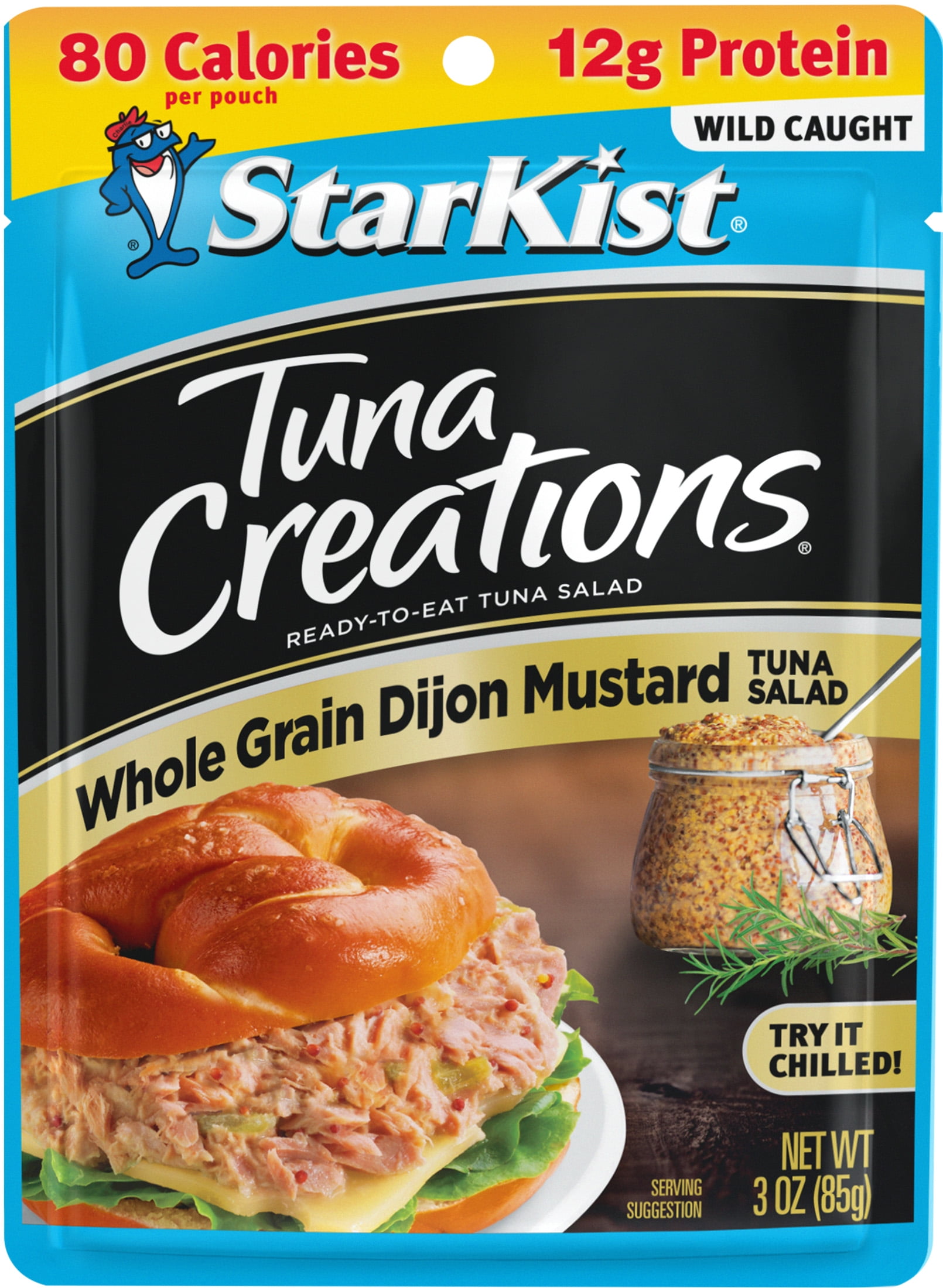 StarKist Tuna Creations, Whole Grain Dijon Mustard Tuna Salad, 3 oz
