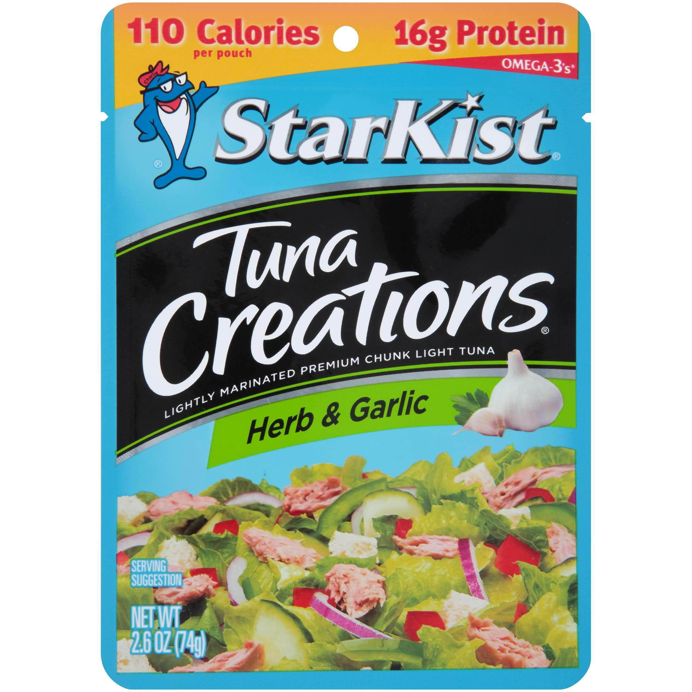 (24 pack) StarKist Tuna Creations, Herb and Garlic, 2.6 oz Pouch