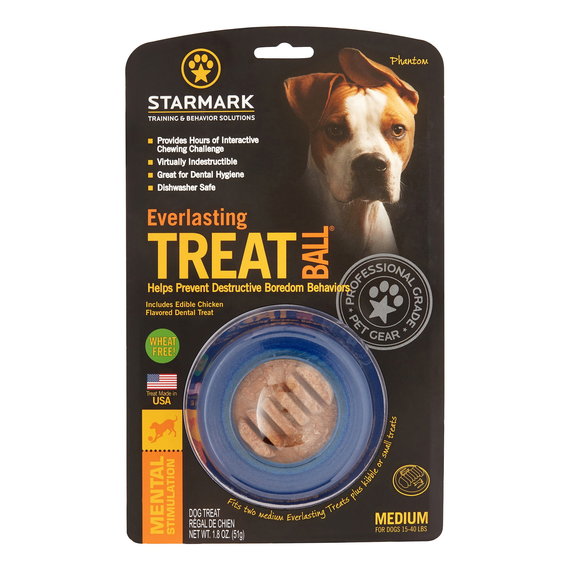 StarMark Everlasting Fun Ball Treat Dispensing Dog Toy - Northwest