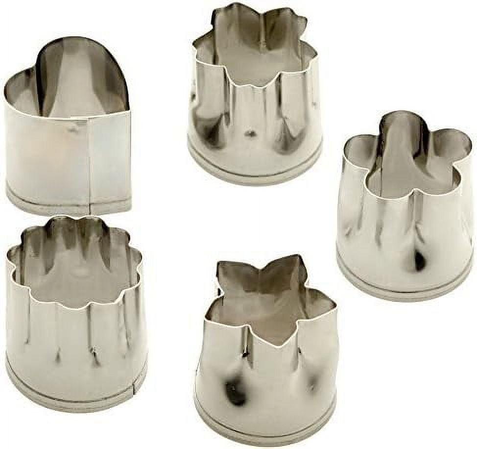 StarPack Home Vegetable Cutter Shapes Set (5 Piece) Mini Cookie Cutters for Kids & Vegetable