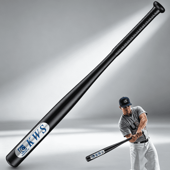 StarQualityBargain 28 in Carbon Steel Baseball Swing Trainer, Weighted Practice Bat for Youth Teen Amateur Baseball and Softball Drills, Black