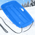 thumbnail image 1 of StarQualityBargain 36-Inch Durable Downhill Sprinter Toboggan Snow Sled for Kids, Boys, Girls, and Adults, Featuring Built-in Handles and Pulling Rope - Blue, 1 of 8