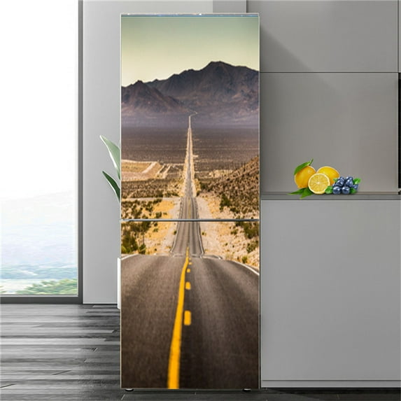 StarRefrigerator Sticker For Kitchen Peel & Stick Vinyl Wall Mural DIY Freezer Wallpaper Fridge Cove