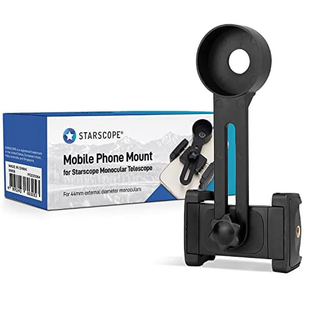 StarScope Adjustable Phone Mount Dual SpringLoaded Smartphone Telescope Mount for Spotter