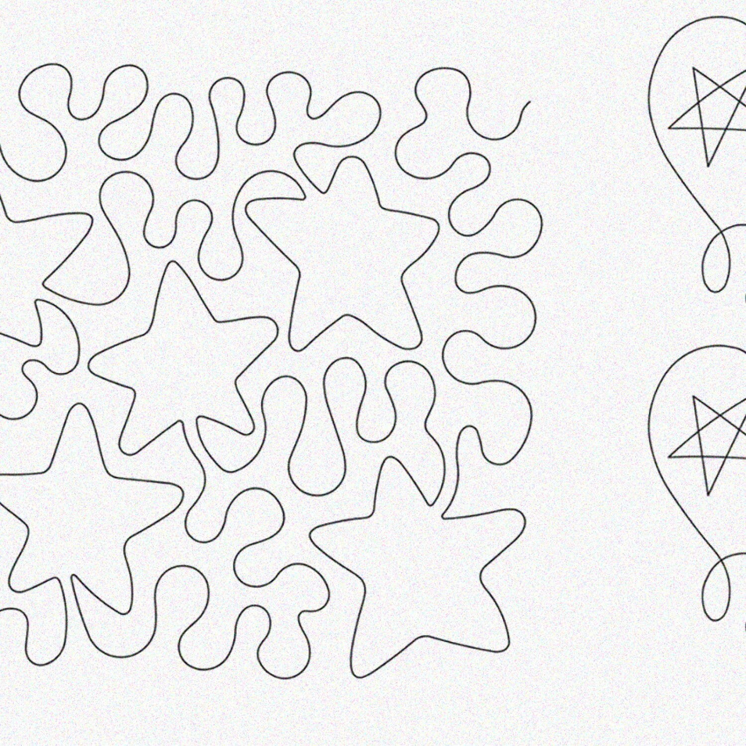 StarStitch Quilting Set Machine & Hand Quilting Templates for