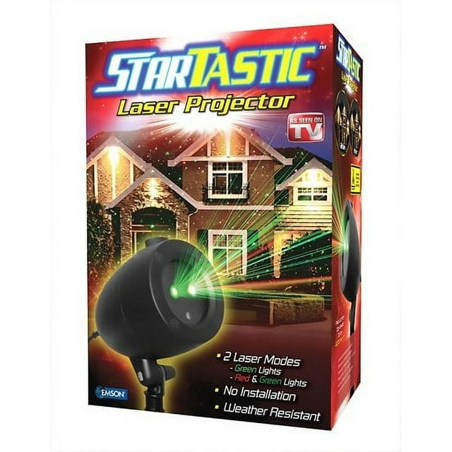 StarTastic Holiday Laser Light Projector Show Star Projector Static