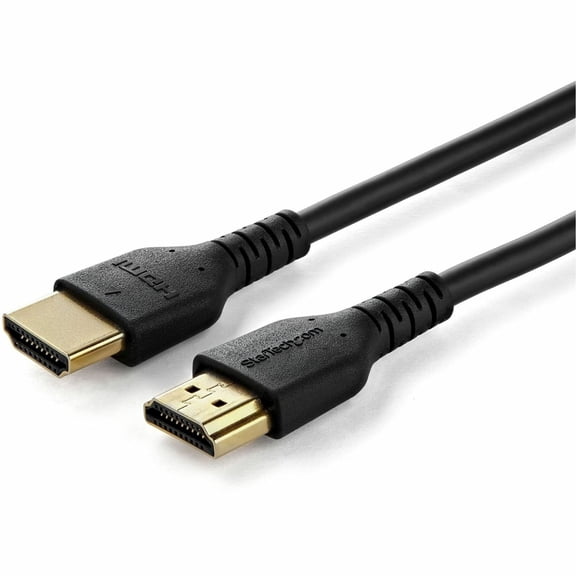 StarTech 5ft 1.5m Slim HDMI Cable Flexible Premium HDMI 2.0 Cord with Ethernet 4K 60Hz HDR10 Aramid Fiber with TPE Jacket