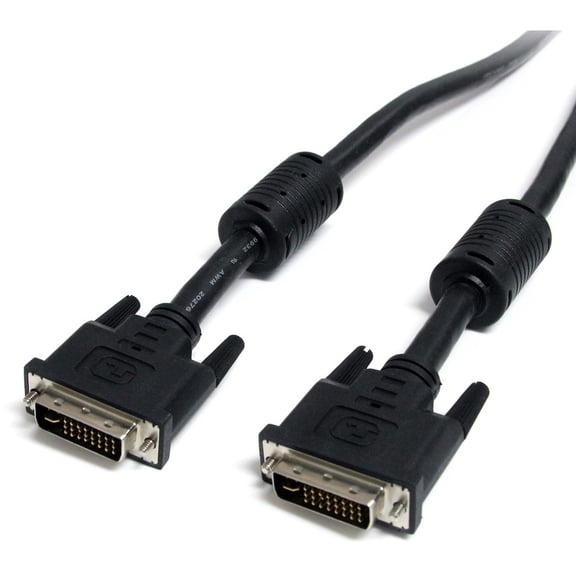 StarTech.com DVIIDMM10 Black Male to Male DVI-I Dual Link Digital Analog Monitor Cable