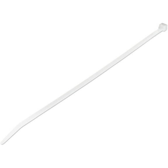 StarTech.com 10"(25cm) Cable Ties, 2-5/8"(68mm) Dia, 50lb(22kg) Tensile Strength, Nylon Self Locking Ties, UL Listed, 1000 Pack, White