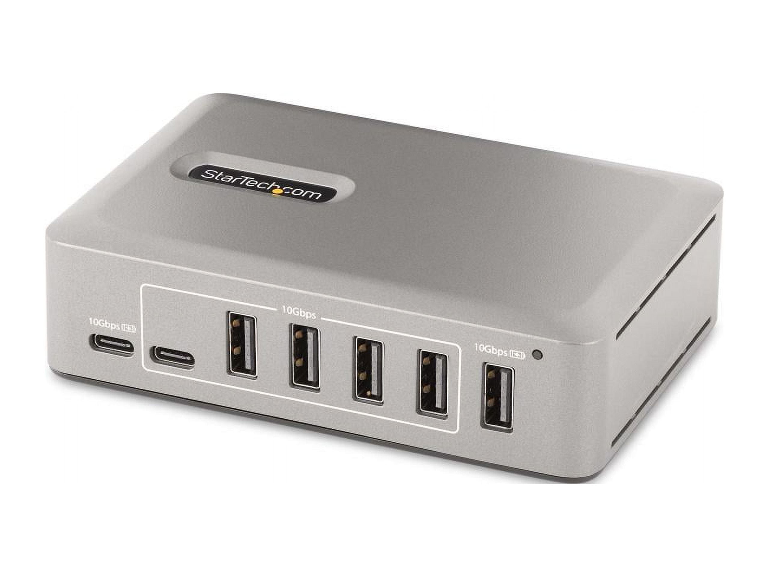 StarTech 10-Port USB-C Hub - 8x USB-A/2x USB-C - Self-Powered w/65W Power Supply - USB 3.1 10Gbps - Desktop/Laptop USB Hub w/USB-IF Certified 3ft Locking Cable, USB C Hub