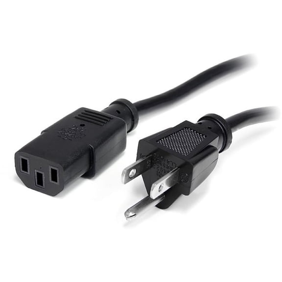 StarTech.com 10ft (3m) Computer Power Cord, NEMA 5-15P to C13, 10A 125V, 18AWG, 10 Pack, Black Replacement AC Power Cord, Printer Power Cord, Monitor/PC Power Supply Cable - UL Listed