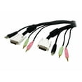 thumbnail image 1 of StarTech 10FT 4-in-1 USB, DVI, Audio, and Microphone KVM Switch Cable Model#: USBDVI4N1A10, 1 of 3