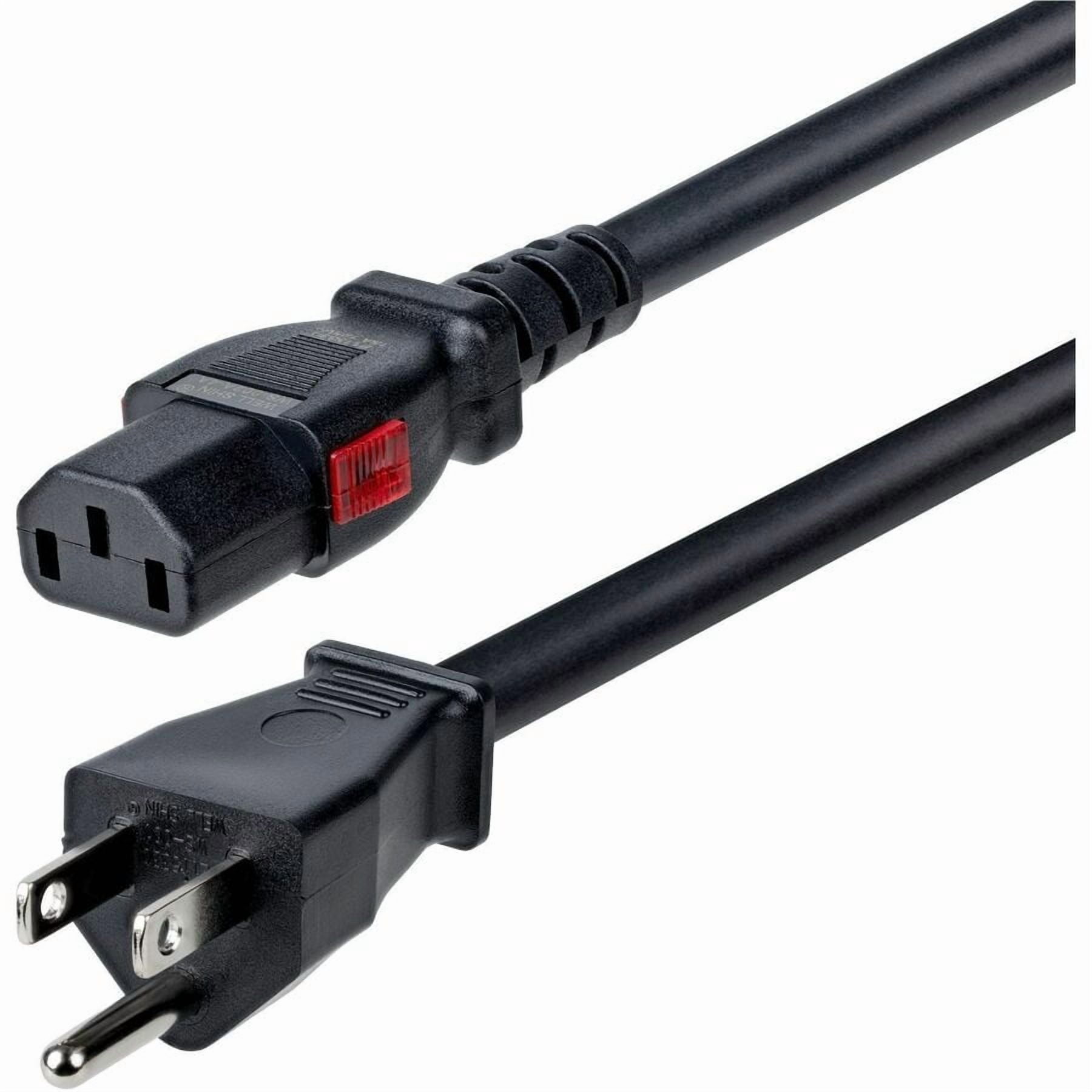 StarTech 10ft (3m) Heavy Duty Power Cord, NEMA 5-15P to Locking C13 ...
