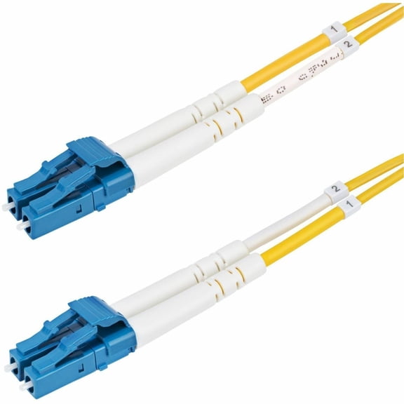 StarTech 10m LC UPC OS2 Single Mode Duplex Fiber Optic Cable SMDOS2LCLC10M