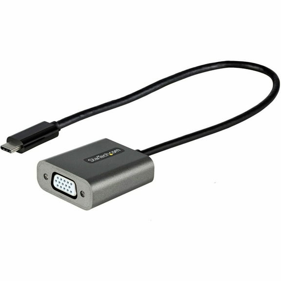 StarTech 12" USB C to VGA Adapter Dongle Video Converter CDP2VGAEC