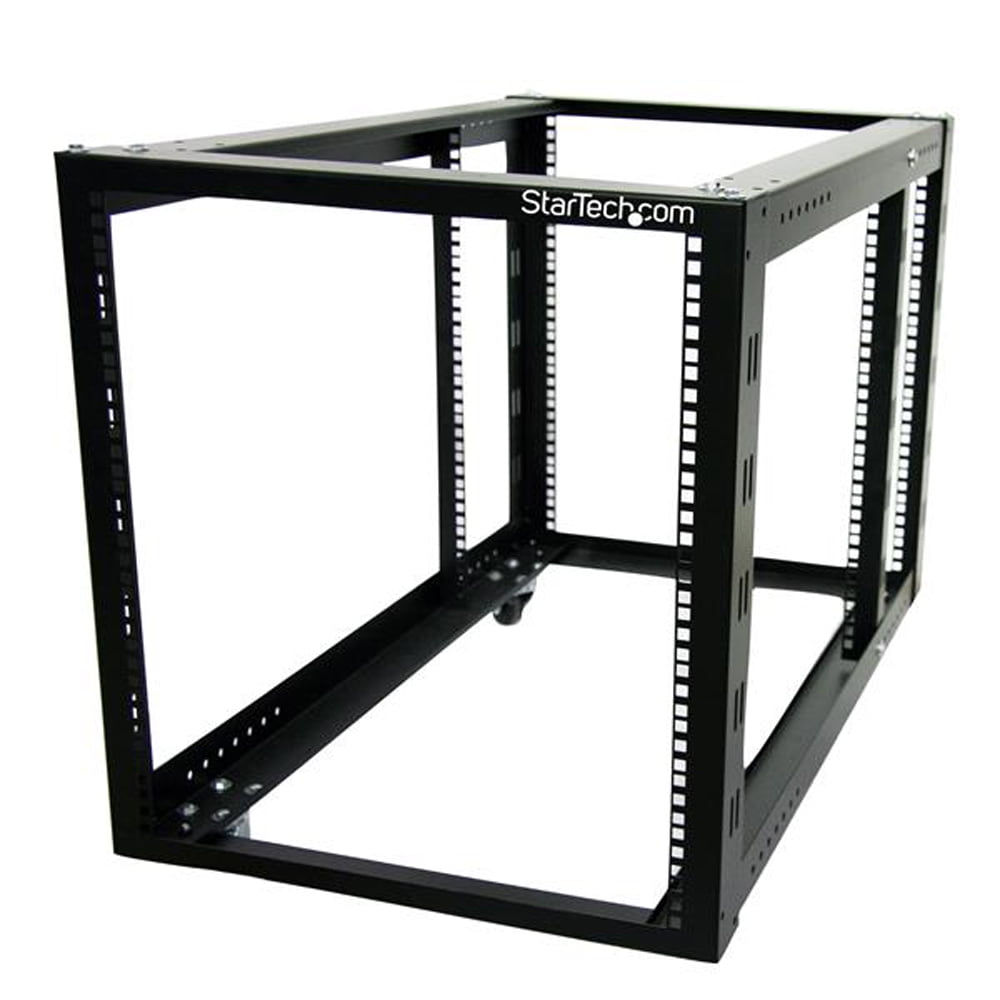 StarTech 12U 4 Post Server Equipment Open Frame Rack Cabinet w ...