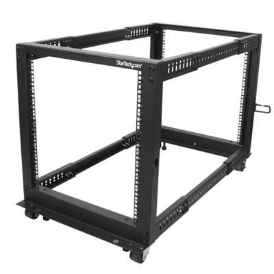 12U SERVER RACK OPEN FRAME ADJUSTABLE DEPTH 4POST RACK