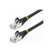 StarTech 12ft CAT6a Snagless S/FTP Ethernet Cable Black NLBK12FCAT6APATCH
