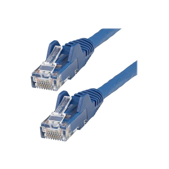 StarTech 15ft (4.6m) CAT6 Ethernet Cable - LSZH (Low Smoke Zero Halogen) - 10 Gigabit 250Mhz 100W PoE RJ45 UTP Network Patch Cord Snagless w/Strain Relief - Blue CAT 6, ETL Verified (N6LPATCH15BL)