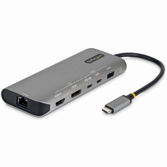 StarTech USB4 Multiport Adapter, Driverless Dual-4K for macOS and Windows, 140W Power Delivery Charging, 10Gbps Hub, 2.5GbE