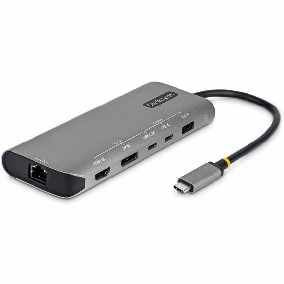 StarTech USB4 Multiport Adapter, Driverless Dual-4K for macOS and Windows, 140W Power Delivery Charging, 10Gbps Hub, 2.5GbE