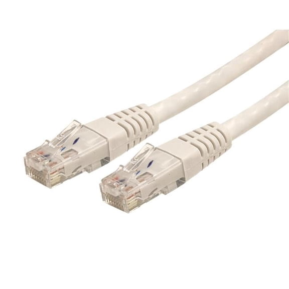 StarTech 2 FT White Molded Cat6 UTP Patch Cable