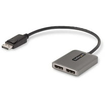 StarTech 2-Port DisplayPort MST Hub 1ft Built-in Cable Windows Only MST14DP122DP