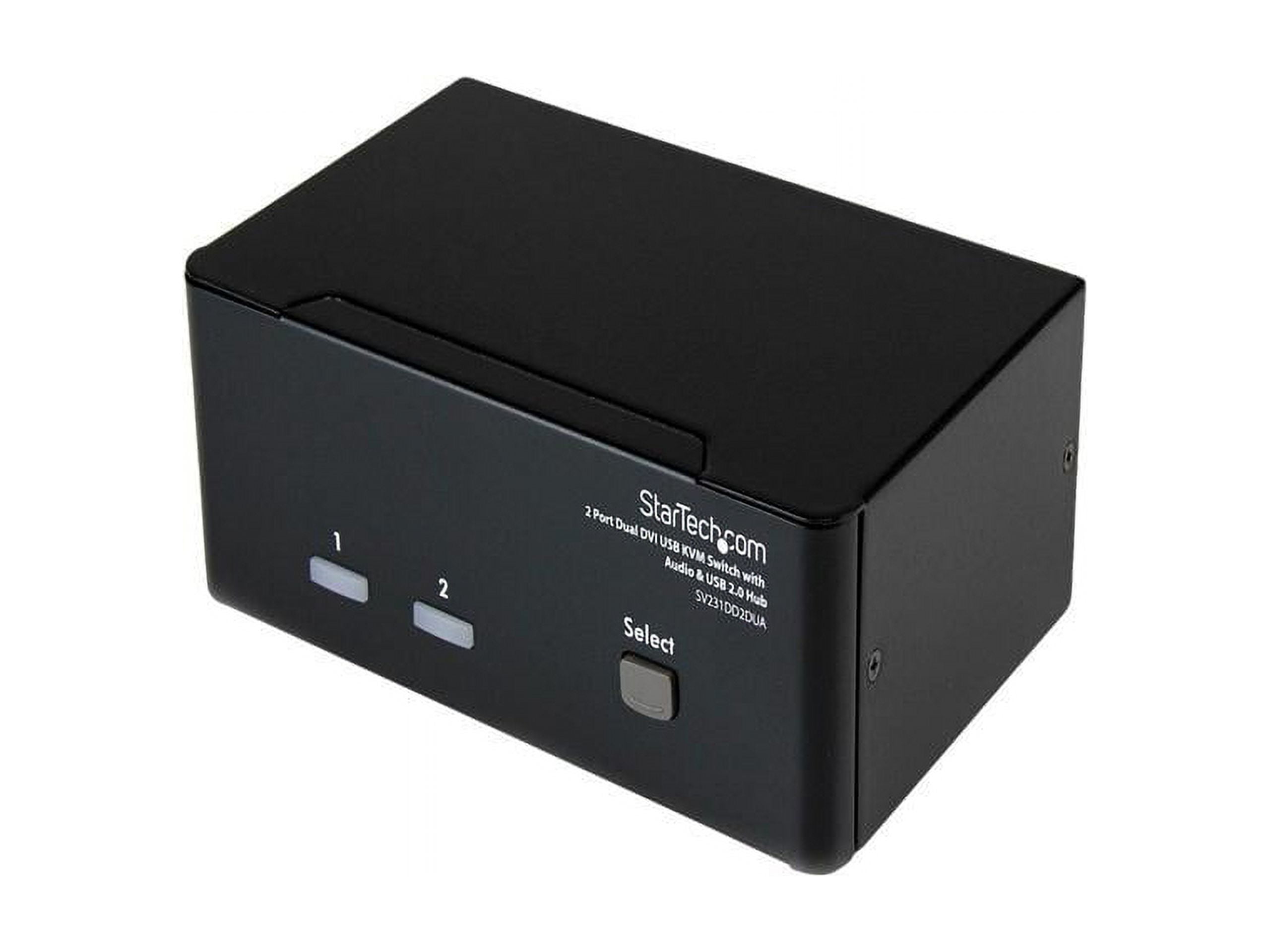 StarTech 2-Port Dual DVI USB KVM Switch w/ Audio and USB 2.0 Hub