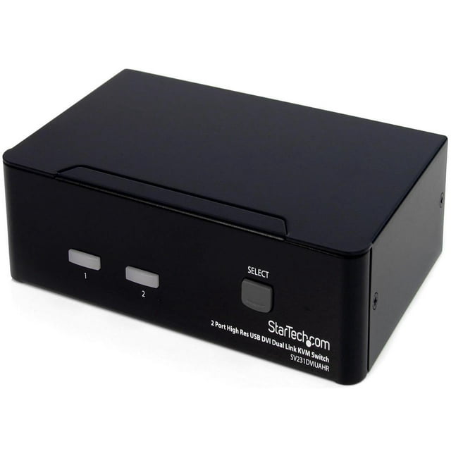 StarTech 2-Port High Resolution USB DVI Dual Link KVM Switch with Audio