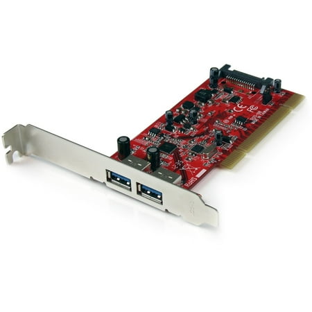 StarTech 2-Port PCI SuperSpeed USB 3.0 Adapter Card with SATA Power