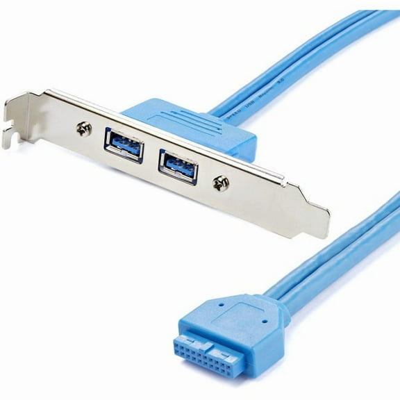 StarTech 2-Port USB 3.0 A Female Slot Plate Adapter