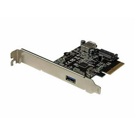 Startech 2 Port USB 3.1 (10Gbps) Card - USB-A 1x External 1x Internal - PCIe USB 3.1 Card with Type-A - PCI Express - Supports UASP - PCI Express 3.0 x4 - Plug-in Card - 2 USB Port(s) - 2 USB 3.1 Port
