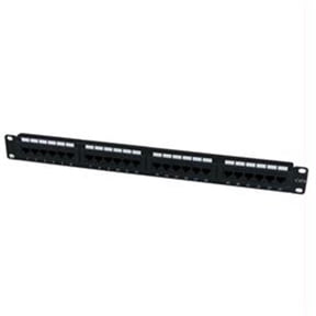StarTech 24Port 1U Rack Mount Cat 6 110 Patch Panel - Black
