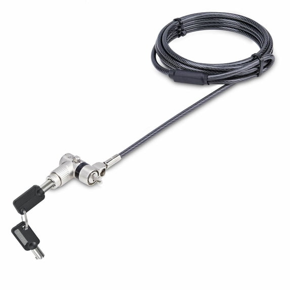 StarTech 25-Pack Universal Laptop Lock 6.6ft (2m), Master Keyed Locking Cable