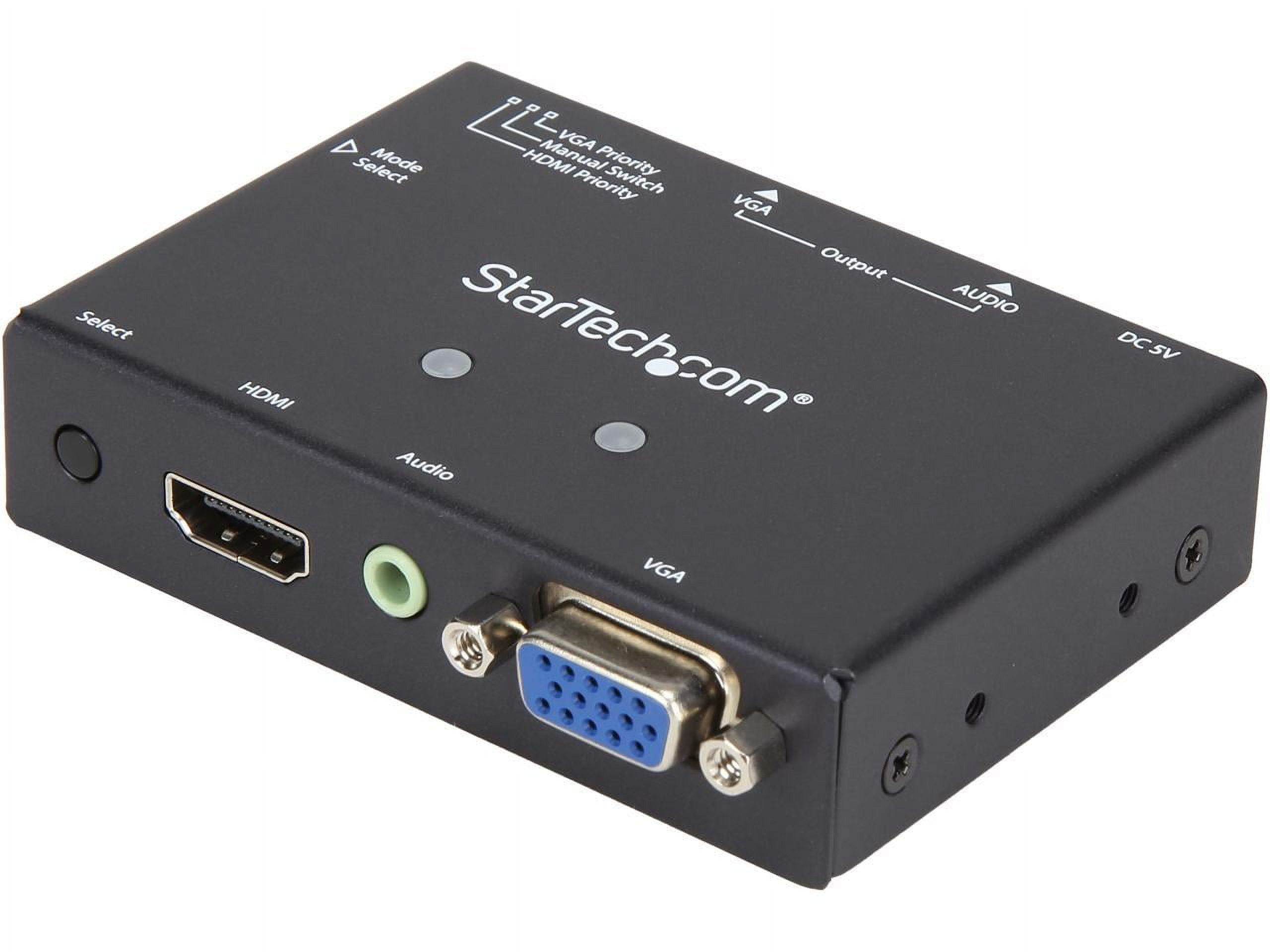StarTech 2x1 VGA + HDMI to VGA Converter Switch w/ Priority Switching ...