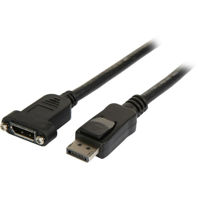 StarTech 3ft (1m) Panel Mount DisplayPort Cable, 4K x 2K Video ...