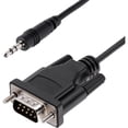thumbnail image 1 of StarTech 3ft 1m DB9 to 3.5mm Serial Cable for Serial Device Configuration RS232 DB9 Male to 3.5mm for Calibrating via Audio Jack, 1 of 5